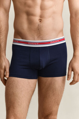 3-pack zwembroeken met gestreepte tailleband