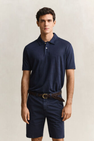 Linnen poloshirt