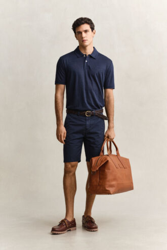 Linnen poloshirt