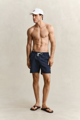 Zwemshort met stippenprint